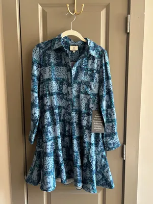 Tuckernuck Trellis Vine Crepe Callahan Shirt Dress thumbnail 2