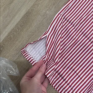 Red and White Striped Pajama pants thumbnail 2