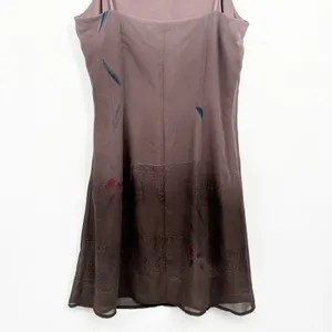 Donna Gray Womens Ombre Moody‎ Floral Grunge 90s Whimsigoth Slip Dress Size 12 thumbnail 7