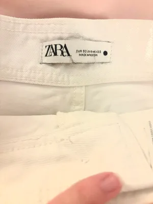 ZARA White High Waisted Jeans thumbnail 2