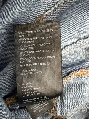 Free People We The Free Jayde Flare Jeans Sunburst Blue Size 27 thumbnail 5