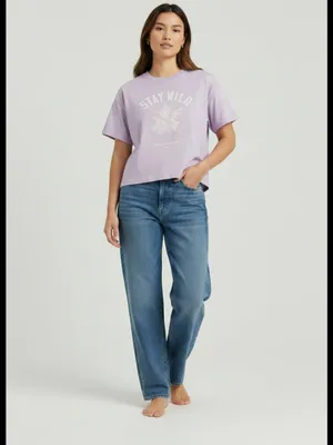 NWT Stay Wild Lavender Graphic Tee thumbnail 4