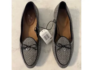 NWT Women's Nautica Kelline Loafers Size 6 Black/White Herringbone Tweed thumbnail 2