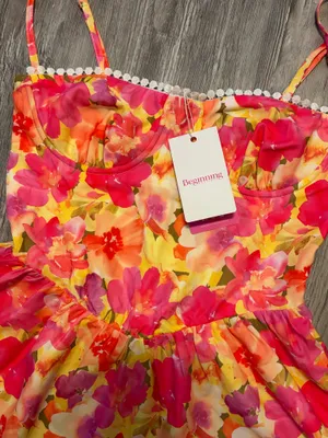 NWT Beginning Boutique Floral Mini Dress thumbnail 2