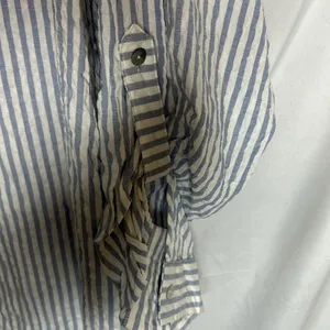 Jane + Delancey 5 Button Henley Rayon Tunic Size 1X Stripes long Sleeve NWT thumbnail 4