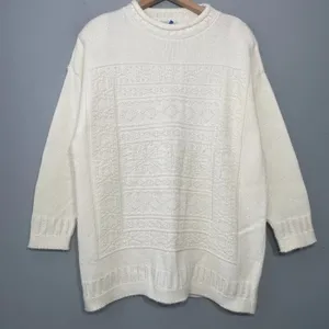 Vintage Cape Cod Plus Size 18W Creamy White Sweater Cottagcore 90s Butter Mom thumbnail 1