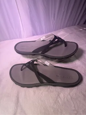 Merrell Gray and Black Women's Flip-Flop Sandals thumbnail 2