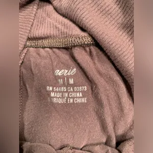 Aerie Brown jogger sweatpants medium thumbnail 3