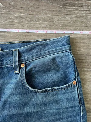 Levi’s Low Pro Straight Jeans Size 31 Breathe Out Distressed Medium Wash 90s thumbnail 12