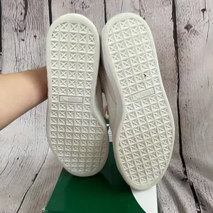 MOVING SALE! Blush pink and cream Puma suede classic sneakers! thumbnail 4