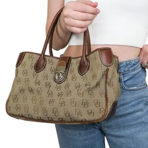 Vintage 90s Dooney & Bourke Signature Small Double Handle Tote thumbnail 1