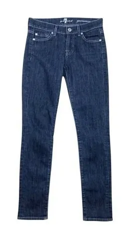 7‎ For All Mankind 7FAM Gwenevere Dark Wash Skinny Jeans Size 24 thumbnail 1