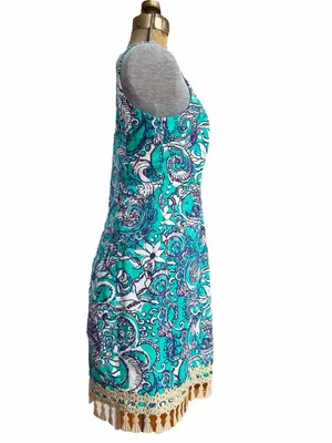 Lilly Pulitzer Eaton Shift Dress Tassel Montauk Seaside thumbnail 4