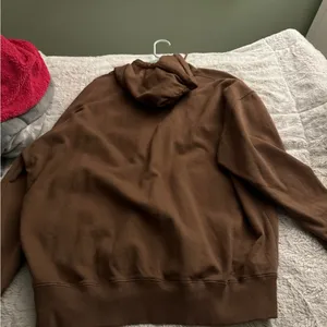 Brandy Melville brown zipup- one size thumbnail 2