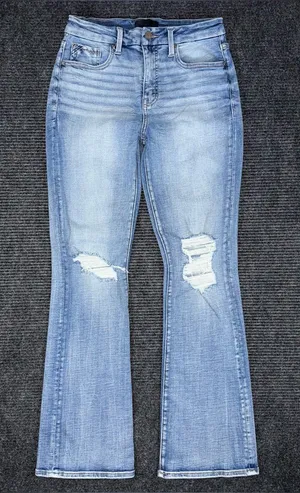 Buckle Black Fit No 93 Bootcut Stretch Jeans Sz 27 x 32 Distressed BBW1957R EUC thumbnail 1