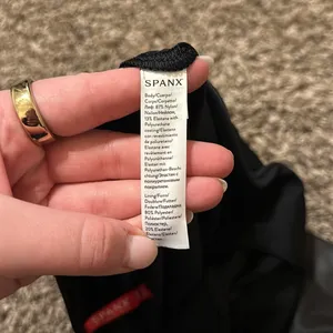 SPANX Black Faux Leather Leggings Large thumbnail 9