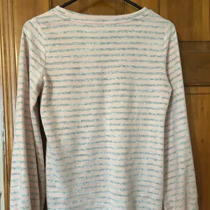 Pink and Grey Striped Cozy Long sleeve thumbnail 3