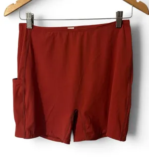 NWOT Halara high waist yoga shorts red thumbnail 1