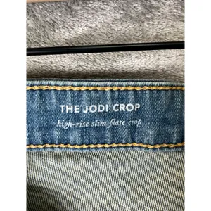 AG Adriano Goldschmied The Jodi Crop‎ Jeans 27 High Rise Slim Flare Distressed thumbnail 7