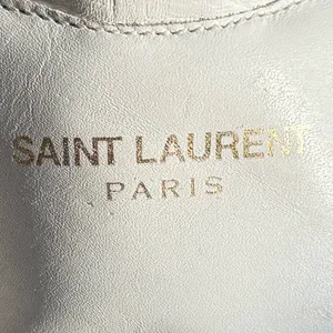 SAINT LAURENT Women's White Leather Hi Top Sneakers Size 38.5 thumbnail 16