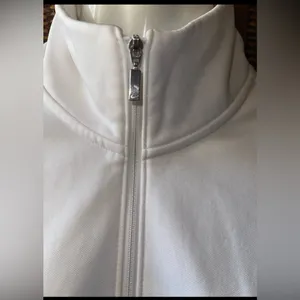 Nike golf women 1/2 zip cover-up Long sleeve size M White-Zip Pullover thumbnail 2