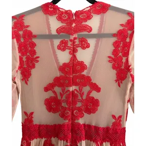For Love‎ & Lemons Temecula Maxi Dress Red Floral Women's Size Medium thumbnail 4