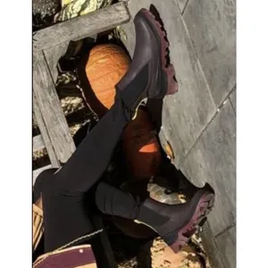 Sorel D47104 Womens Burgundy Purple Brex Chelsea Lug Sole Boots Size 7.5 thumbnail 2