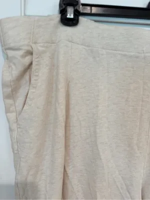 Aerie Wide Leg Lounge Pants Sz XXL Pull On Straight Cream Relaxed thumbnail 3