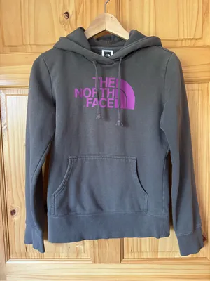 The North Face logo hoodie sweatshirt women’s size XS thumbnail 1