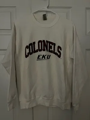Gildan White Crewneck EKU thumbnail 1