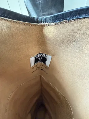 Leather Frye Riding Boots Black thumbnail 10