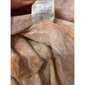 Cozy Co Boho Peach Long Sleeve Mini Dress Pockets Large Prairie Soft Girl Flowy‎ thumbnail 8