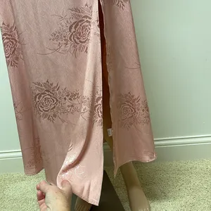 NWT fab’rik Pink Dallas Floral Slit Midi Skirt size S thumbnail 7