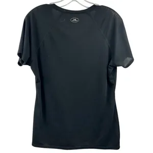 Under Armour Women's Black V-Neck Short Sleeve T-Shirt Size L‎ thumbnail 6