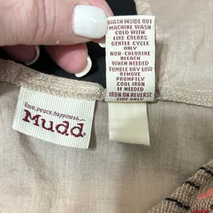 Y2K Mudd Women Boho Festival Embroidered Babydoll‎ Top S Tan Peasant Cottagecore thumbnail 8