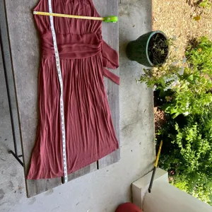 To the Max!‎ Womens Dress Size Small Rust Open Front Halter Knit Pockets NEW thumbnail 8