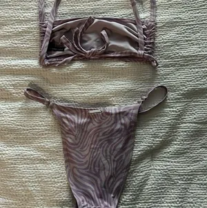 Kendall & Kylie Purple Zebra Print Bikini thumbnail 4