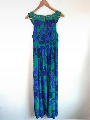Anthropologie Edme & Esyllte Floral Chiffon garden Maxi Dress‎ | Size 6 thumbnail 5