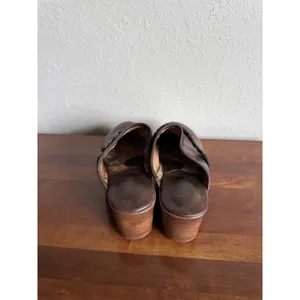 B.O.C Brown Journi Braided Heeled Close Toed Clogs Womens 6 Cottagecore thumbnail 4