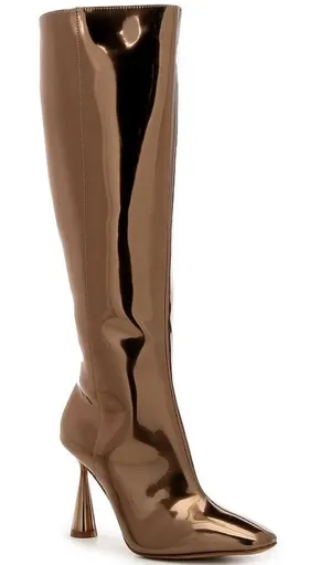 brand new Gianni Bini Metallic Gold Patent Knee High Boots, size 7 thumbnail 1