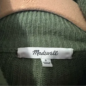 Madewell Glenbrook Half Zip Pullover Sweater Merino Wool thumbnail 3