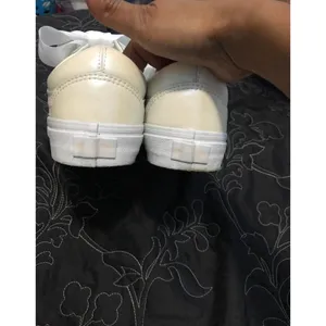 Vans old skool pearl white skater shoes thumbnail 3