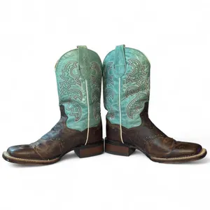 Dan Post Babs DP4937 Western Boots Womens 7.5 Brown Turquoise Square Toe Cowgirl thumbnail 6