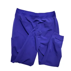 Mandala‎ Women Scrub Jogger Pants L Purple Medical Cargo Nurse Utility Uniform thumbnail 4