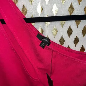 NWT Lulus Down to Party Hot Pink One-Shoulder Cutout Bodycon Mini Dress with sli thumbnail 8