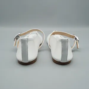 Marc Fisher Godina Mesh Mary Jane Flats 8M White Leather Trim Sheer Ballet thumbnail 9