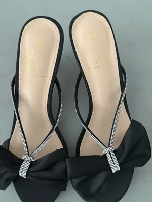 Blanca sandal satin Black Size 6 thumbnail 2