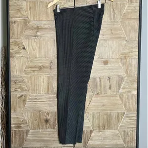 Elle Pinstripe Dress Pants Black & White Slim Fit Pull On - Size M thumbnail 3