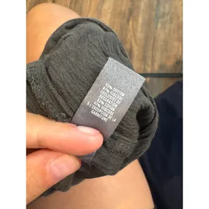 Aerie charcoal grey gauzy harem pants thumbnail 3