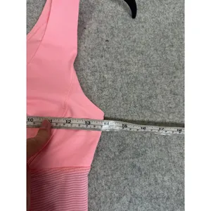Lululemon Hustle and Bustle Tank Top Womens‎ Size 4 Pink Stripe V-Neck Workout thumbnail 12